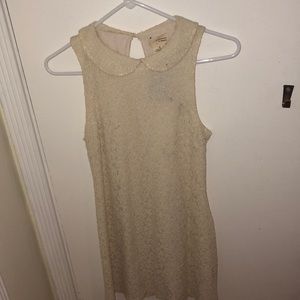 High Neck Flowy Lace Dress